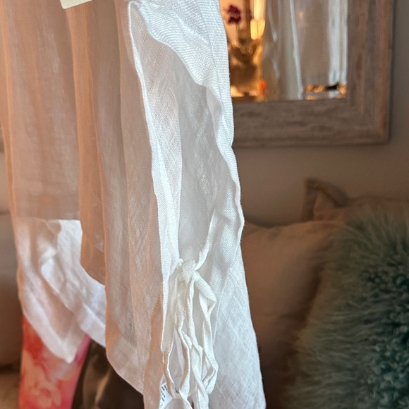 Casual White Linen Boatneck Tunic - NWT - Picture 8 of 8